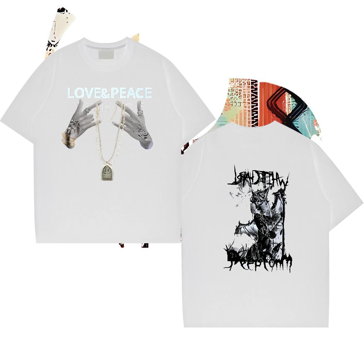 Designer Man T Shirts Custom Men Tshirts Hip Hop Round Neck Short Sleeve Cool Top Tees