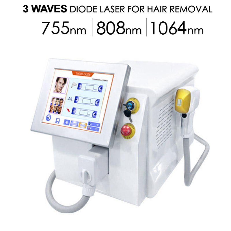 High Performance Painless Hair Removal 2000W Diode Laser 808Nm Ice Point Depilation Painless Hair Remove Laser CE Machine Skin Rejuvenation 3 Waveleng