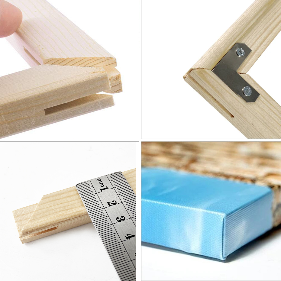 Wooden DIY Large Picture Frames Canvas Frame Stretcher Bars Diamond Oil Painting Poster Wall Art Living Room Home Decor H260306