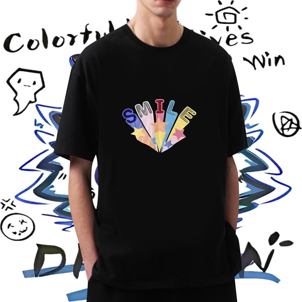 Classic Casual T Shirts Men Custom Print Oversized Mens Tshirts Daily Outfit Cotton Breathable Short Sleeve Wholesale Top Tees