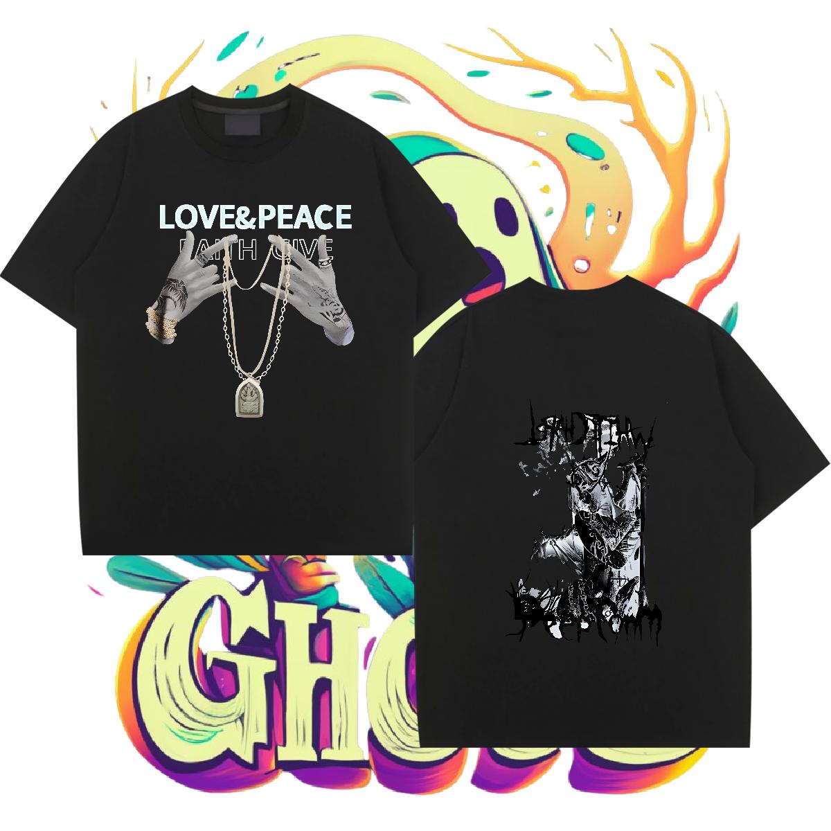 Designer Fashion Mens T Shirts Plus Size Cartoon Men Tees Summer Casual Short Sleeve Cotton O-Neck Comfortable Tees