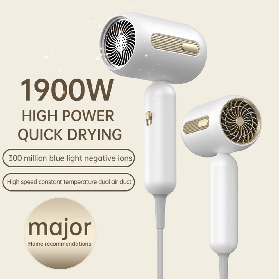Electric Hair Dryers Professional Blow Dryer Negative Ionic Blow Hair Dryer For Home Appliance With Salon Style Small Size 240530