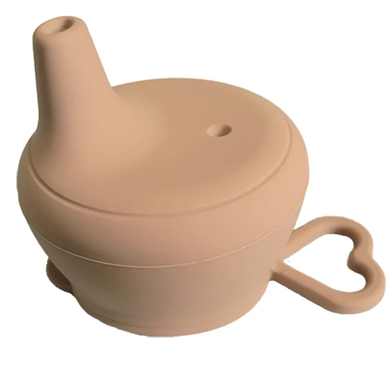 Silicone Spill Proof Cup Cover for Baby BPA Free Sippy Cup Safe Mug Lid Straw Cover Anti choke ZZ