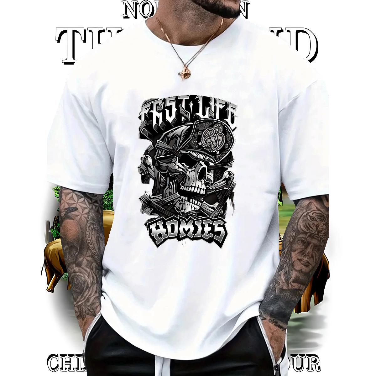 2024 Designer T shirt Black Oversized Men Tops Tees Daily Wear Cotton Breathable Short Sleeve Soft Clothings