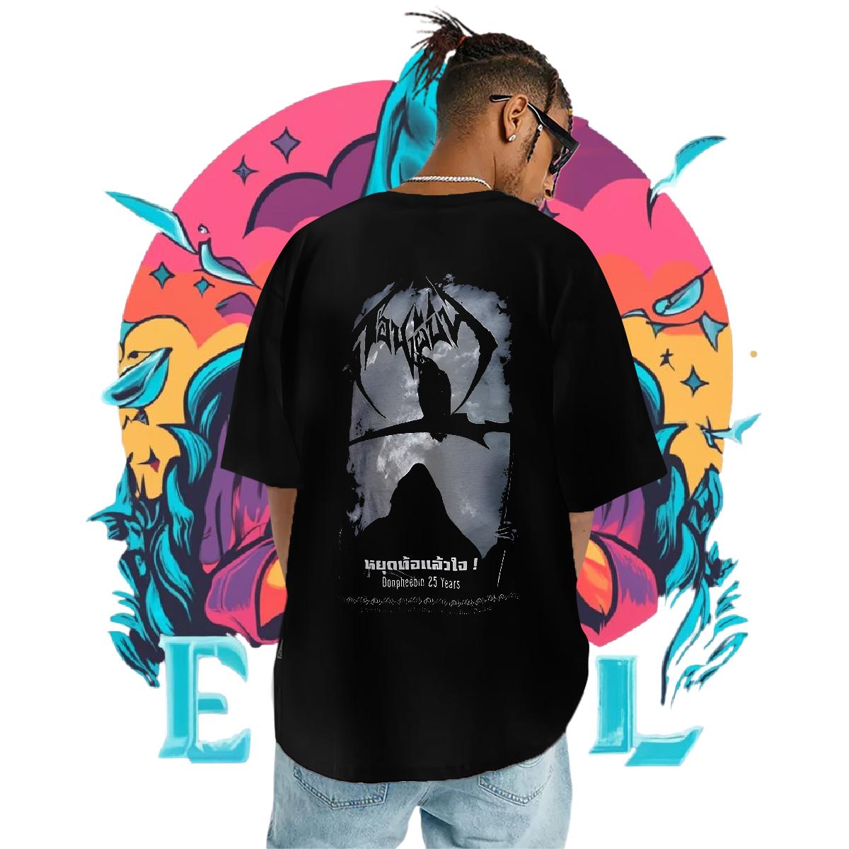 2024 T-Shirts Asian Size Tshirts Daily Outfit 180g Cotton Loose Fit Tee Shirt