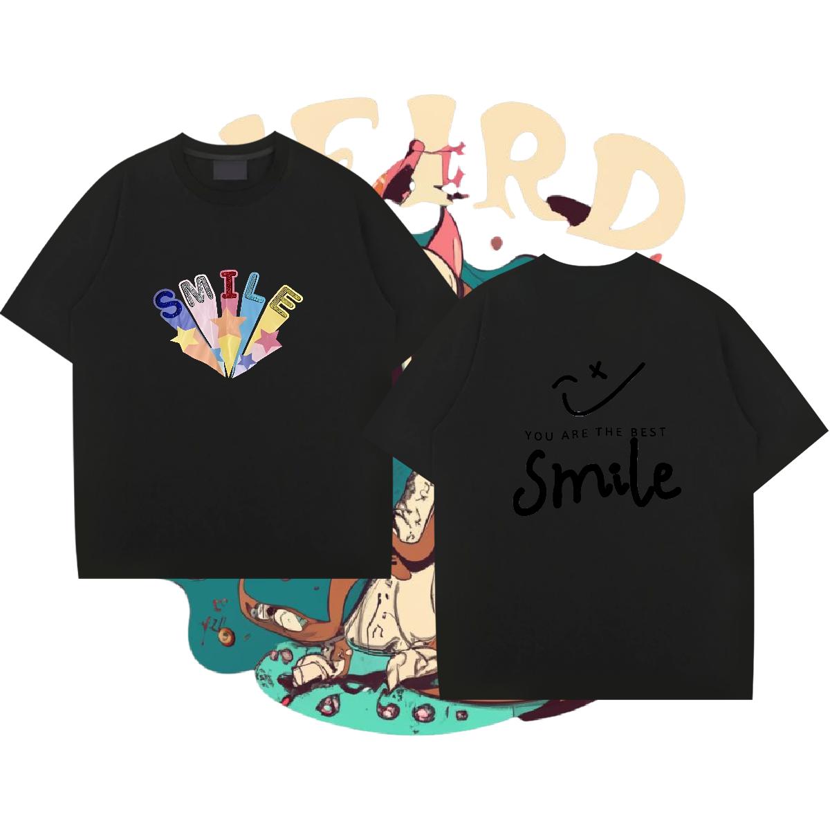 New Men T Shirts Custom Cartoon Couples T Shirts Sport Crew Neck Cotton Breathable Comfortable Wear