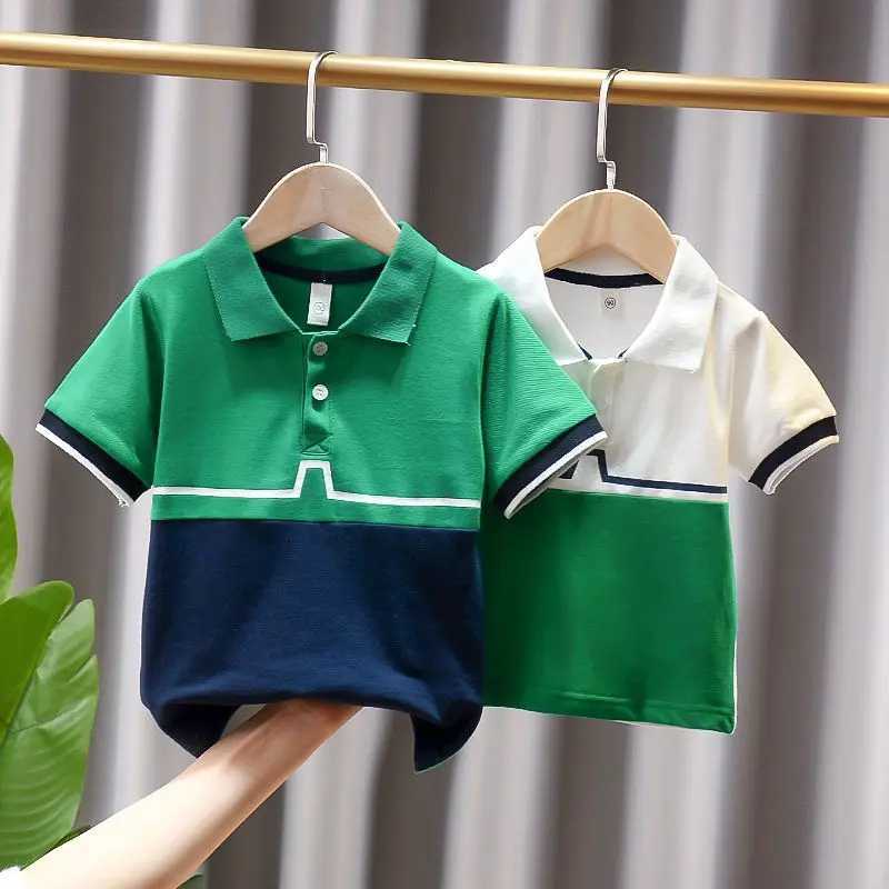 Polos Fashion Childrens Boys Polo Shirt Summer Short Seven Piece Work Preschool T-shirt Casual Youth WX5.29SH2C