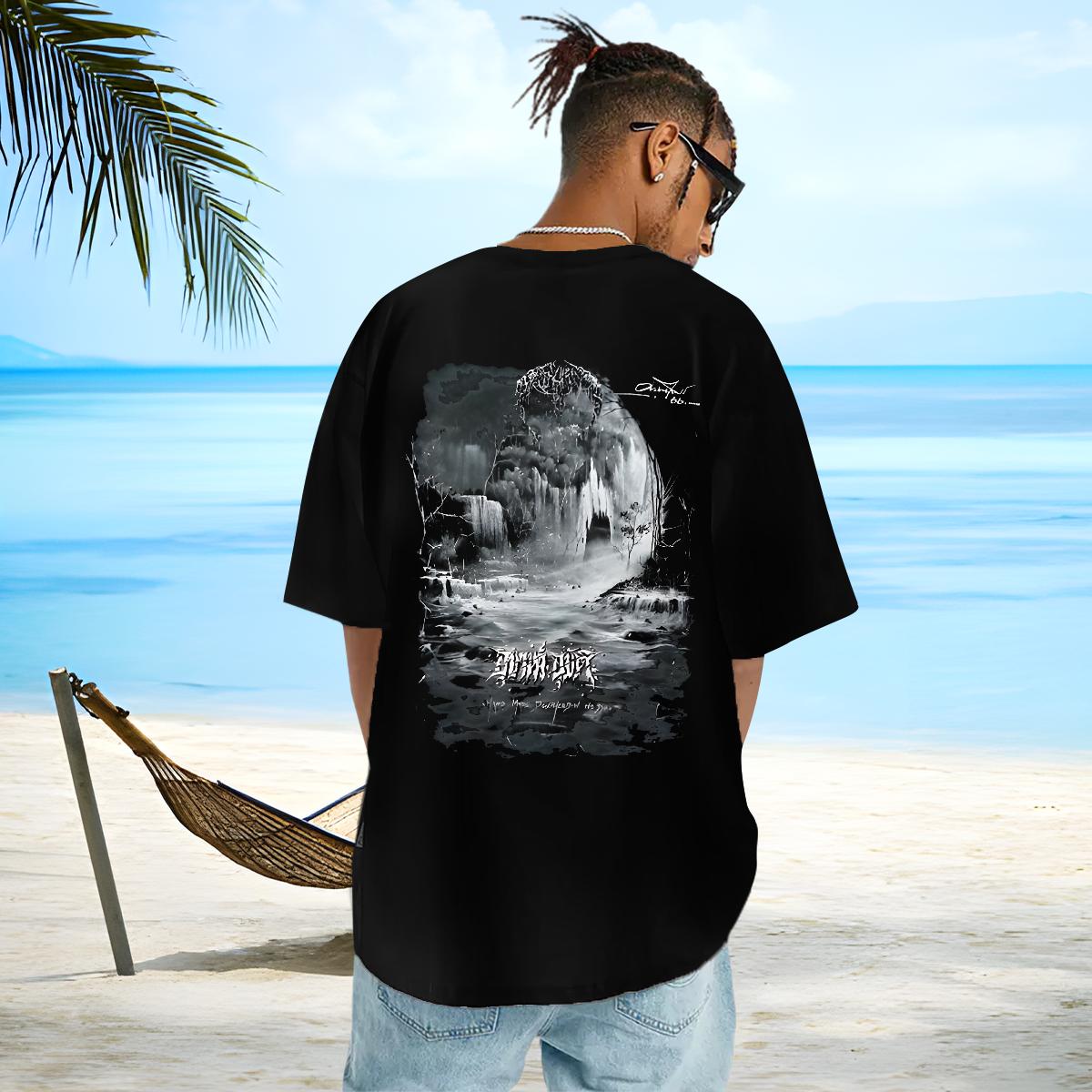 New Designer T Shirts Men Oversized S-3XL Tshirt for Man Woman Home Outdoor Crew Neck Cotton Breathable Loose Fit Tops