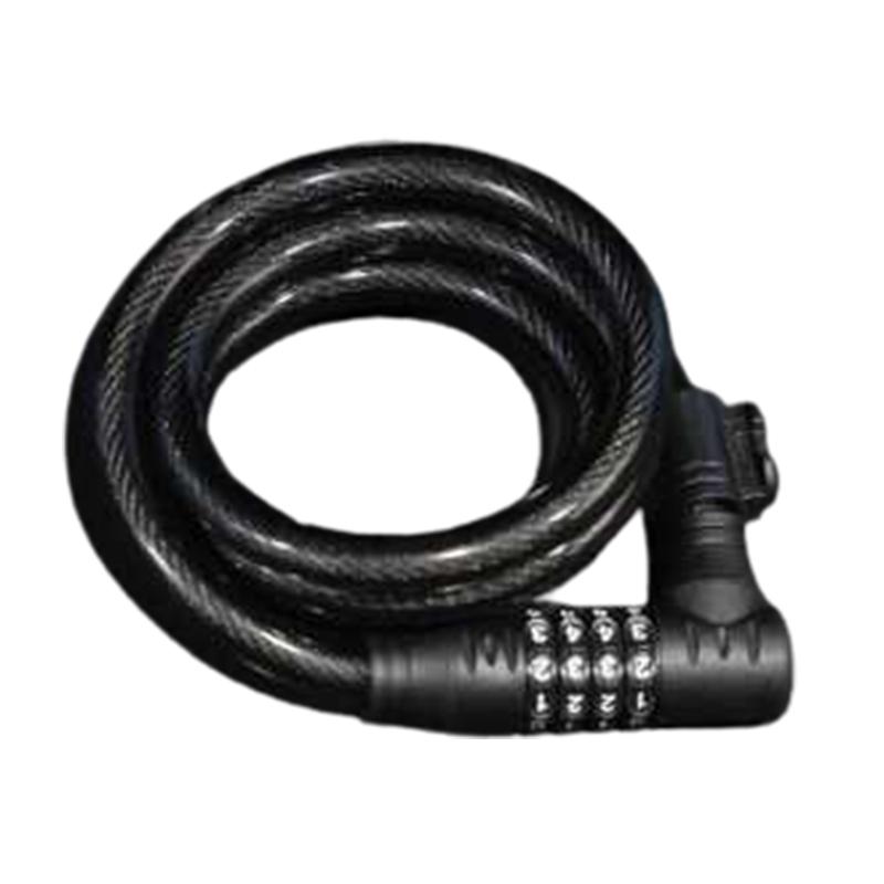 Heavy Duty Anti-Theft Cycling Lock Durable Steel Cable & Secure 4-Digit Code Entry