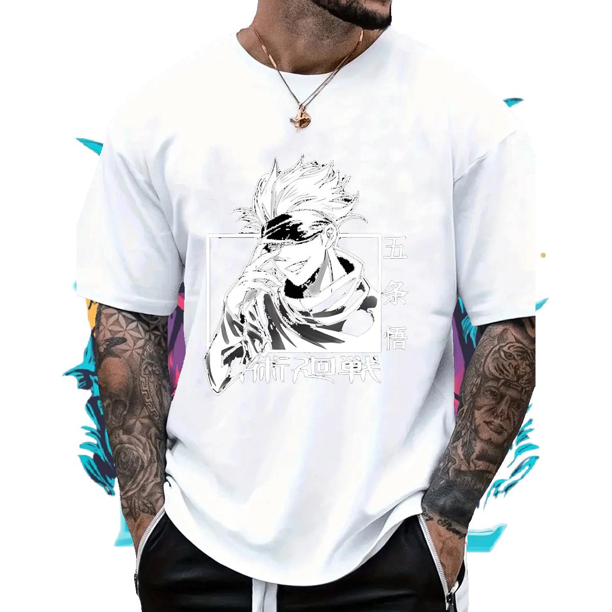 2024 T-Shirts Asian Size Tshirts Daily Outfit 180g Cotton Loose Fit Tee Shirt