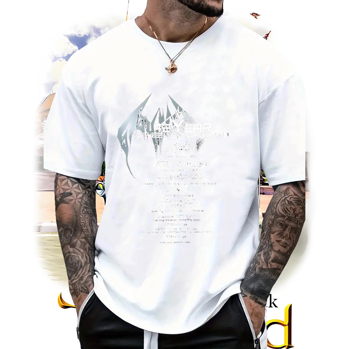 New Designer T-Shirts DIY Printed Men Tees Casual Daily Wear Cotton O Neck Short Sleeves High Quality Tee Shirt