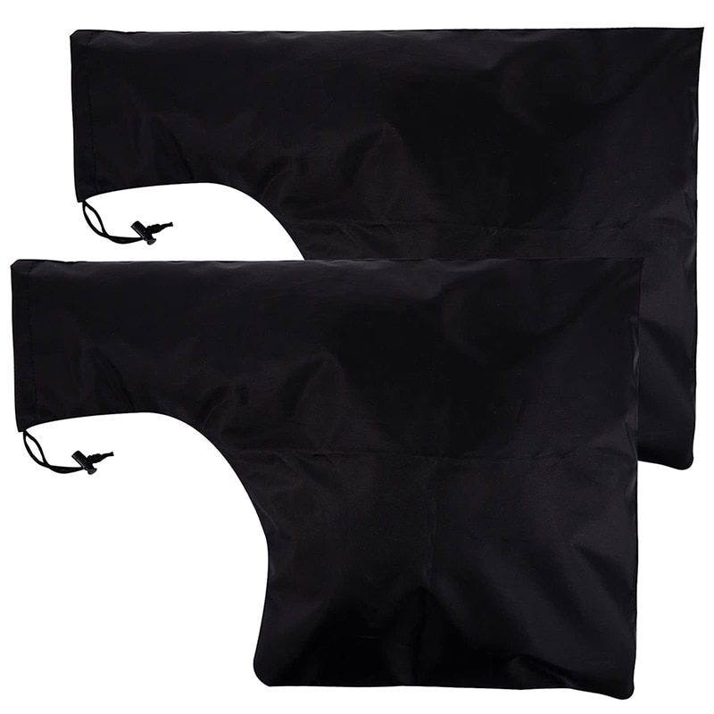 1pcs Leaf Blower Vacuum Solid Zippered Bag 44*60cm Black Vacuum Bag Waterproof Leaf Dust Storage Outdoor Gardening Tools