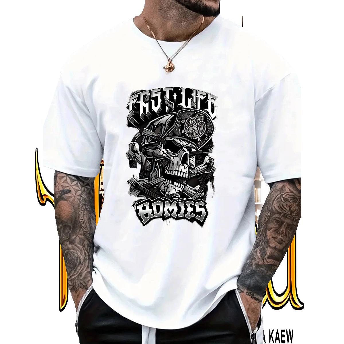 Custom T Shirt For Man Cartoon Print Couples T Shirts Street wear Hip Hop Breathable Short Sleeve High Quality Tops Shirt