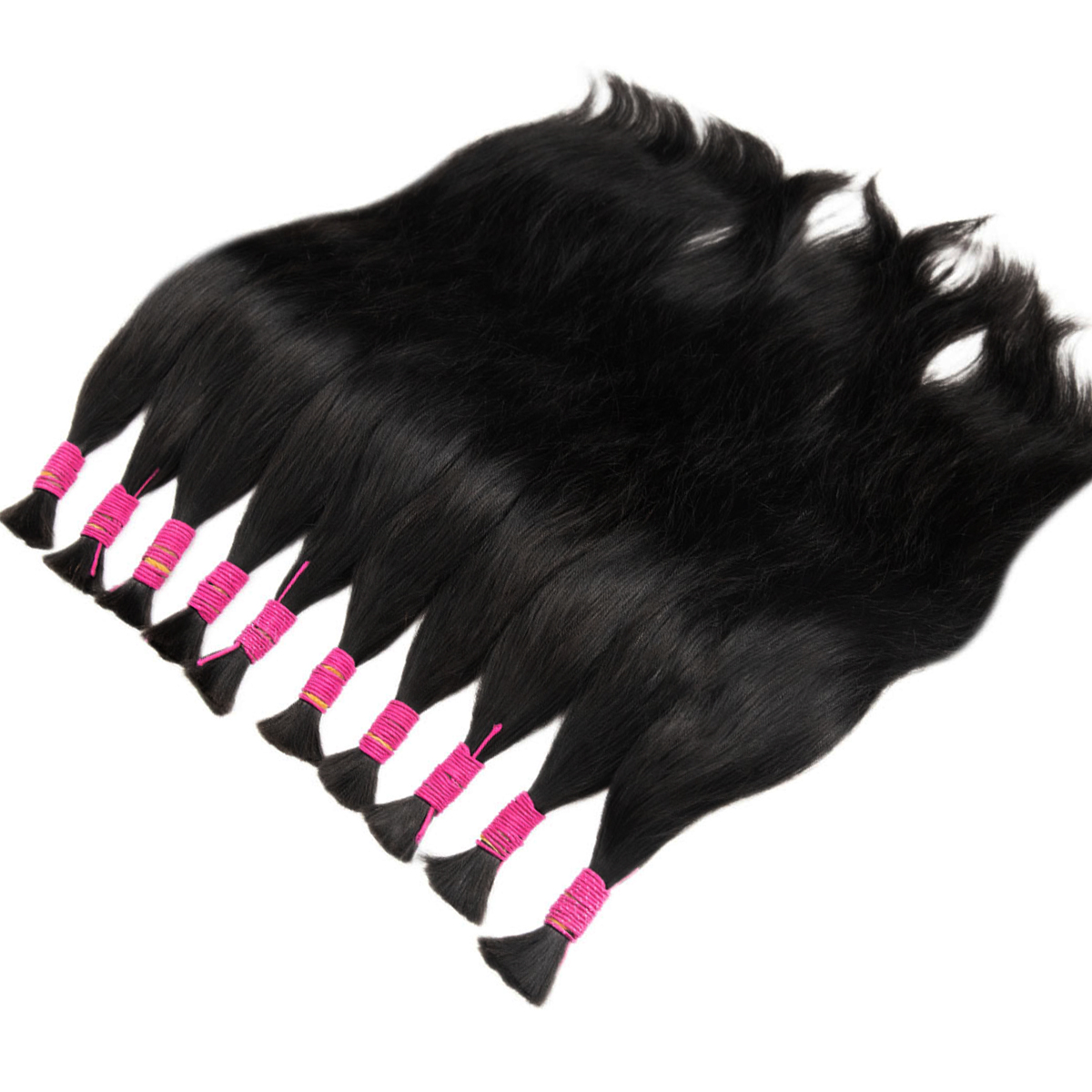 Bulk Human Hair For Braiding Human Hair Bulk For Braids No Weft Straight Hair Bundles Braid Hair Extentions For Women