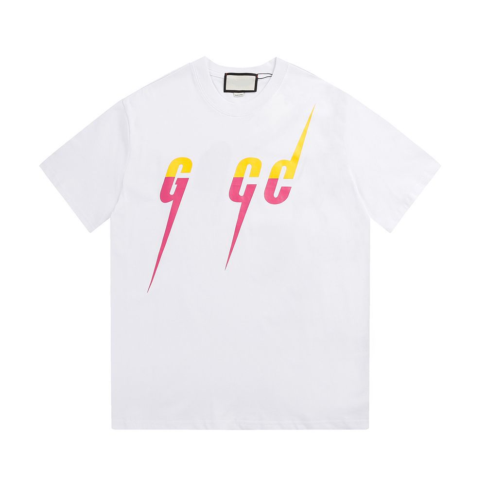 Mens cotton casual Letter shirt mens fashion Printed Shirts high-quality Tees round neck Short Sleeve Fashion Brand Designer Black T Shirt