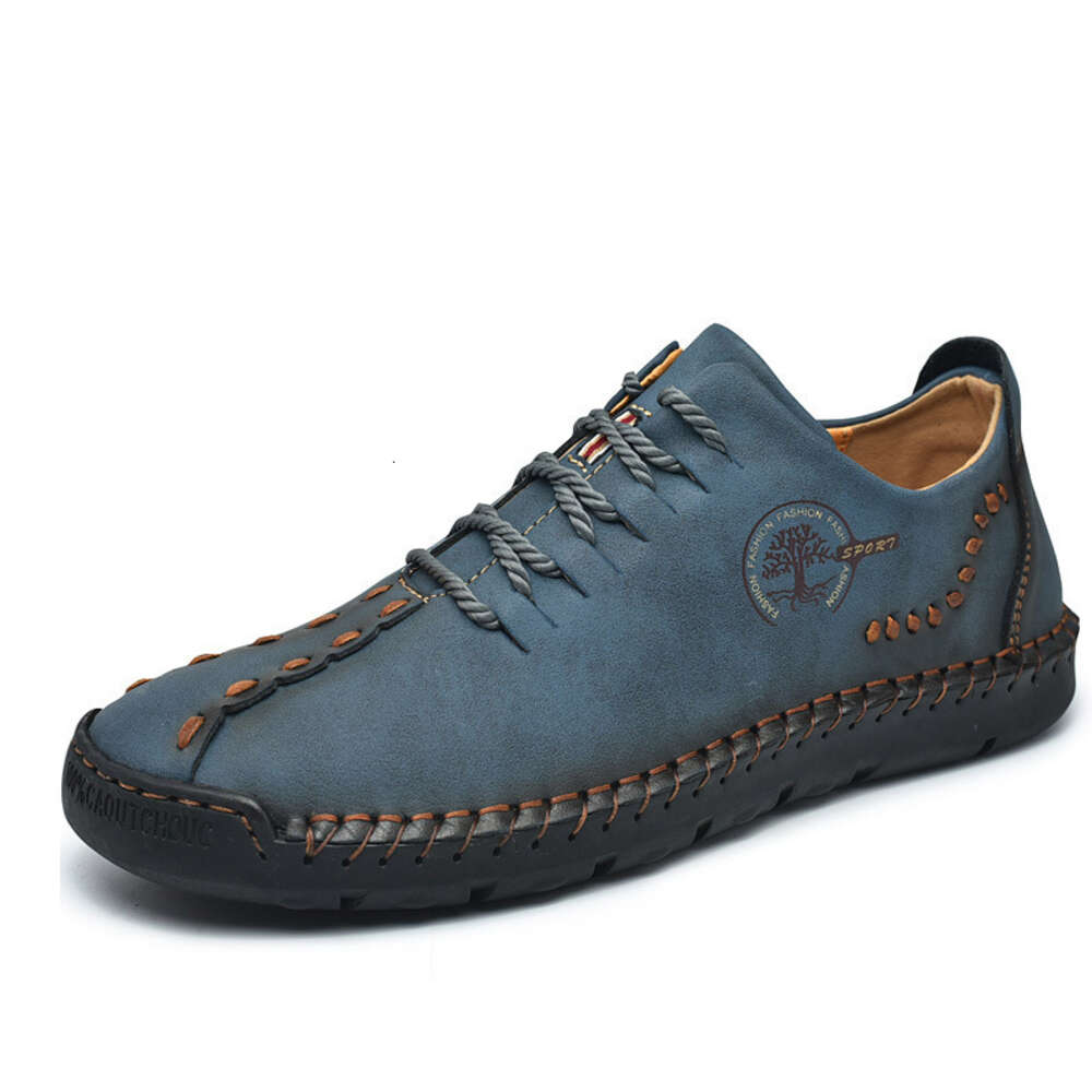 Ddmysports Australian New Casual Leather Shoes Men S Fashion Andsewn Lace Up Large Size Breathable Lazy OUTDOOR