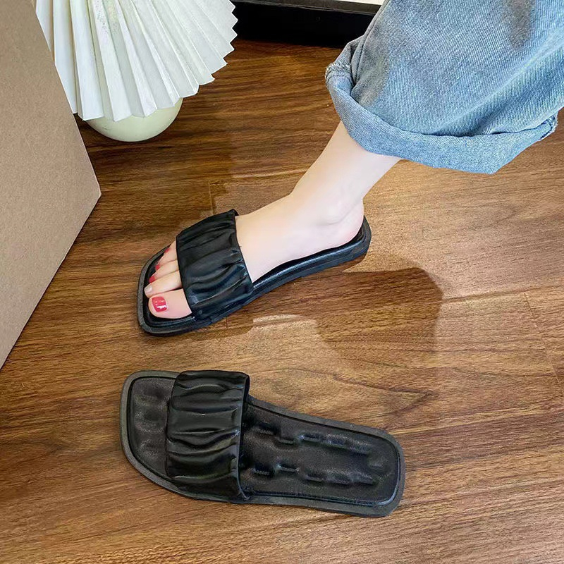 Outwear Women's Summer for New Coog Anti slip and Wear Resistant Fashionable Fairy Style Beach Shoes One word Slippers Lhshoe