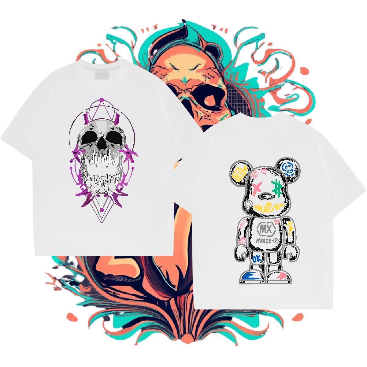 New T Shirts Men Custom Mens Tshirts Street Wear Crew Neck Cotton Soft Tee Shirt