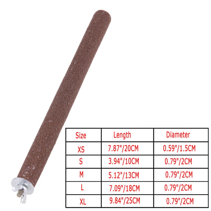 1/3 Pieces Parrot Perch Stand Toy Bird Platform Sand Paw Grinding Clean Stick Exercise Conure Budgie Cockatiel Cage Accessories