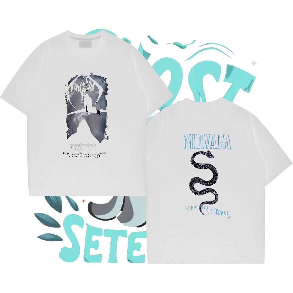 Designer Fashion Man T Shirts Custom Printed Men Tops Tees Casual 180g Cotton Unisex Tops Shirt