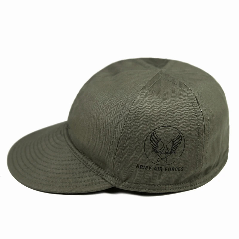 Bronson WWII USAAF A-3 Mechanics Cap Vintage Style Baseball Hat For Men Amekaji 240528