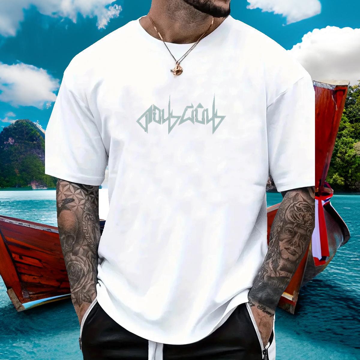 Fashion Designer T-Shirts DIY Printed Men Clothes T-Shirt Hip Hop Street Cotton O Neck Short Sleeves Cool Design Wear