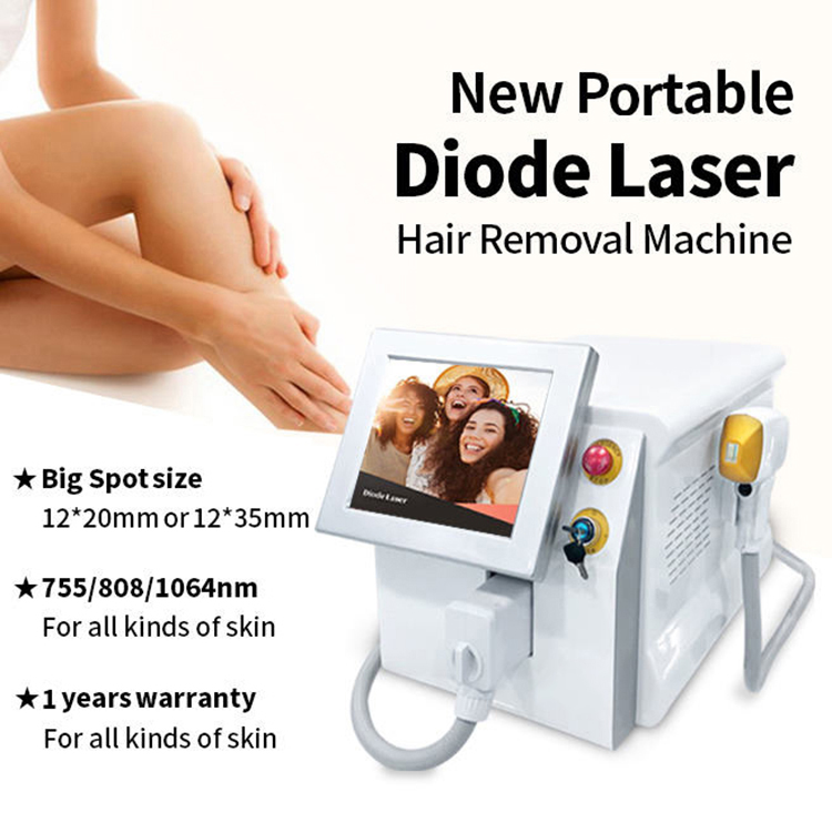 High Performance Painless Hair Removal 2000W Diode Laser 808Nm Ice Point Depilation Painless Hair Remove Laser CE Machine Skin Rejuvenation 3 Waveleng