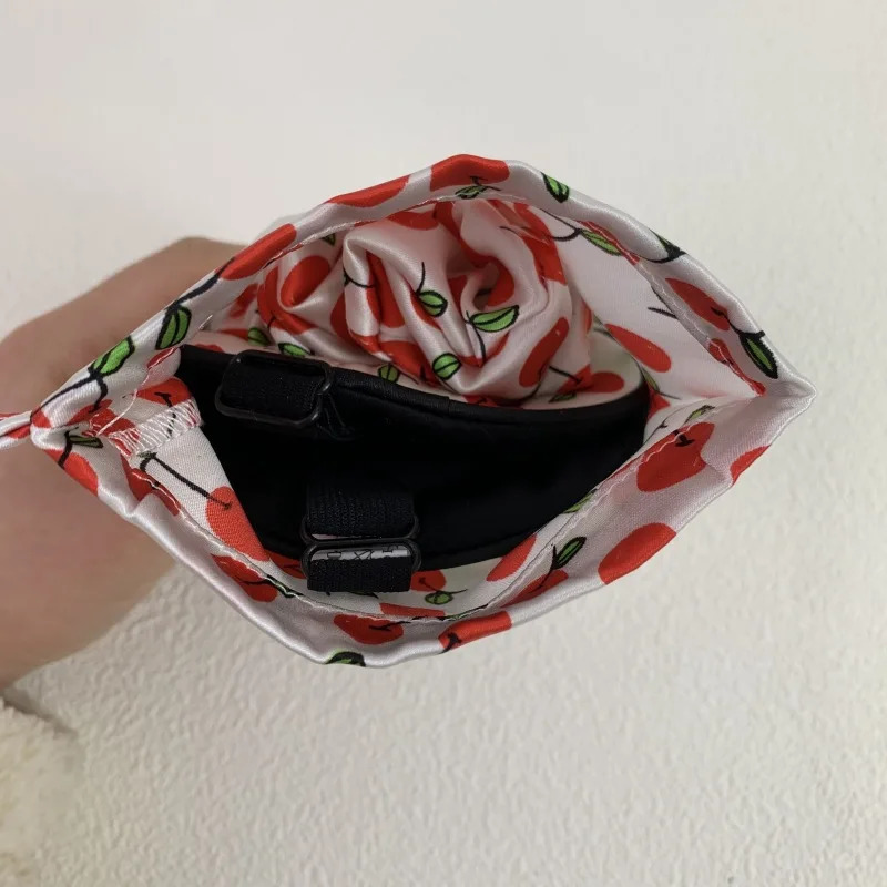 1Set 100% Silk Sleep Eye Mask with Matched 1PC Drawstring Bags for Travel 1PC Hair Scrunchie Floral Pattern Relax Aid Multicolor 240530