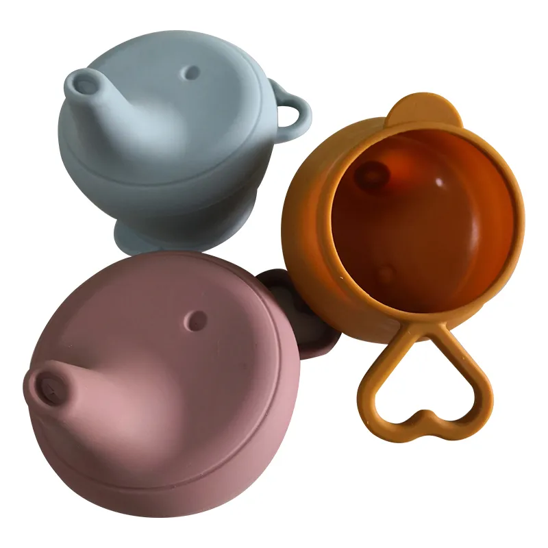 Silicone Spill Proof Cup Cover for Baby BPA Free Sippy Cup Safe Mug Lid Straw Cover Anti choke ZZ