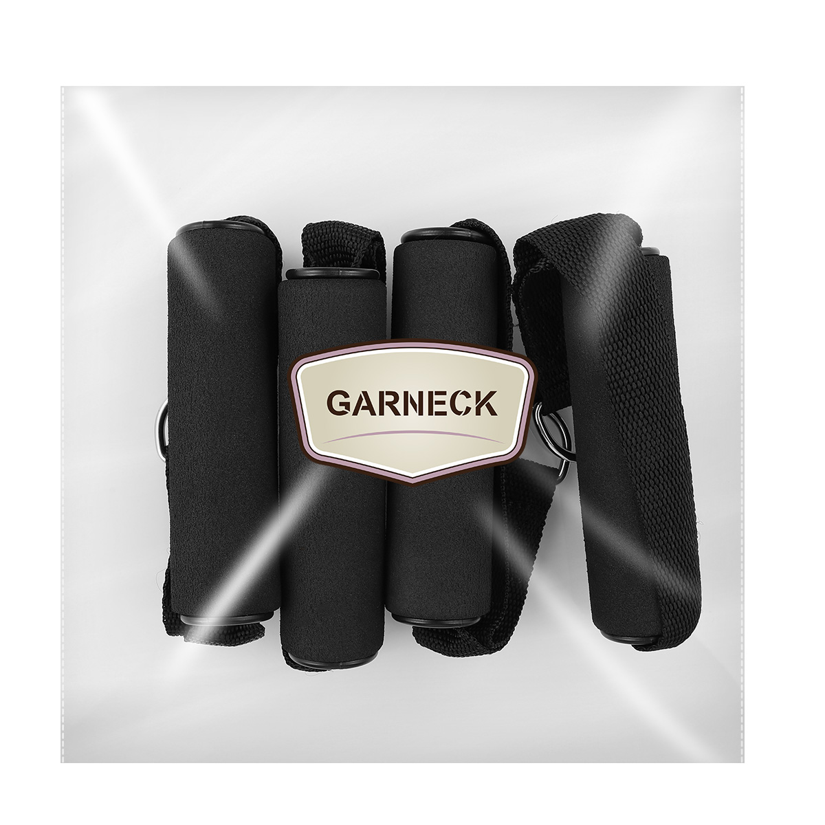 4Pcs Cable Machine Attachments Resistance Bands Handles, Single- Grip Handle Lightweight Wrapped Handle Exercise Handle