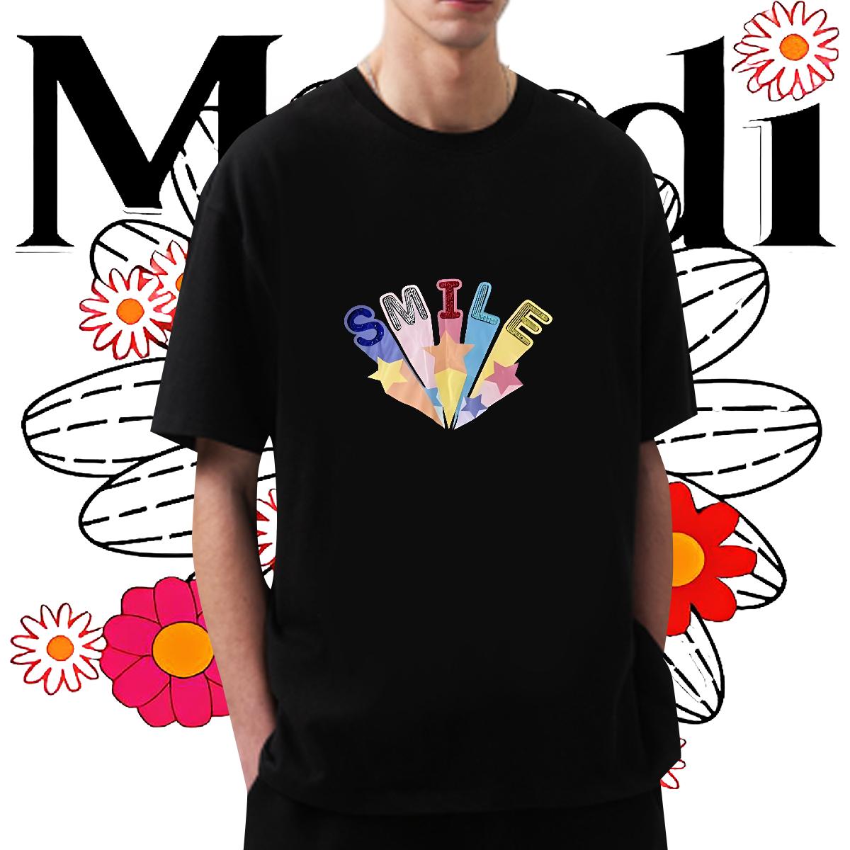 2024 T Shirt For Man Custom Cartoon Couples T Shirts Spring Summer Short Sleeve Cotton O-Neck Cool Design Tops Tees