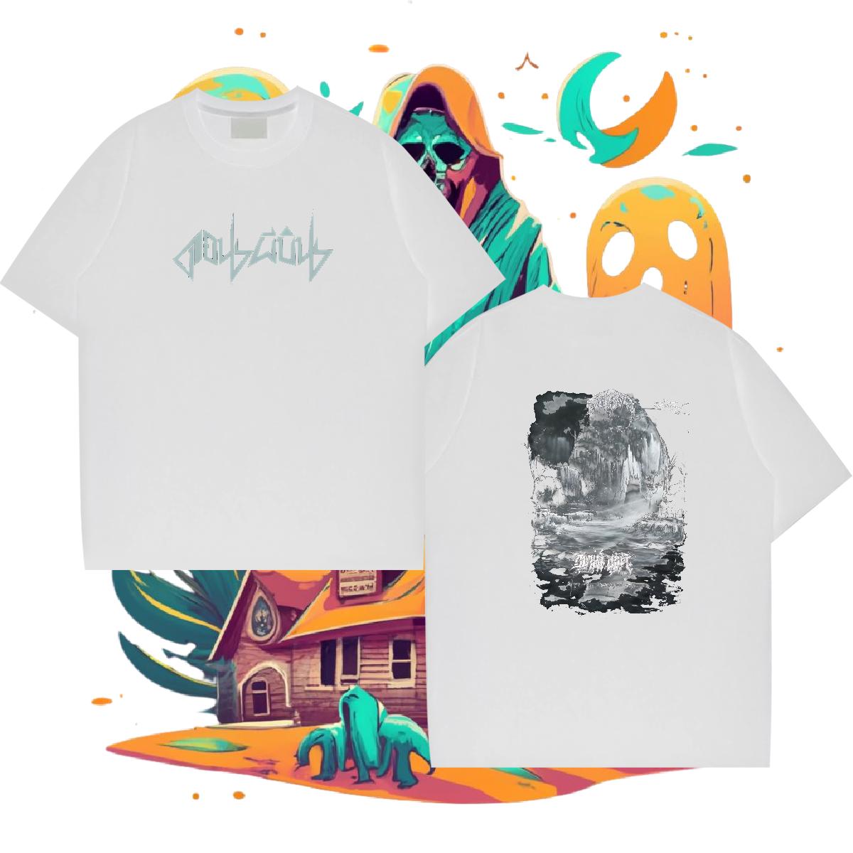 Brand T Shirt For Man White Plus Size Tshirt for Man Woman Street Short Sleeve Cotton O-Neck Loose Tops Tees