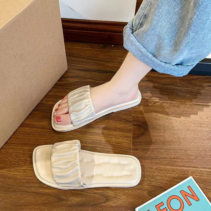 Outwear Women's Summer for New Coog Anti slip and Wear Resistant Fashionable Fairy Style Beach Shoes One word Slippers Lhshoe