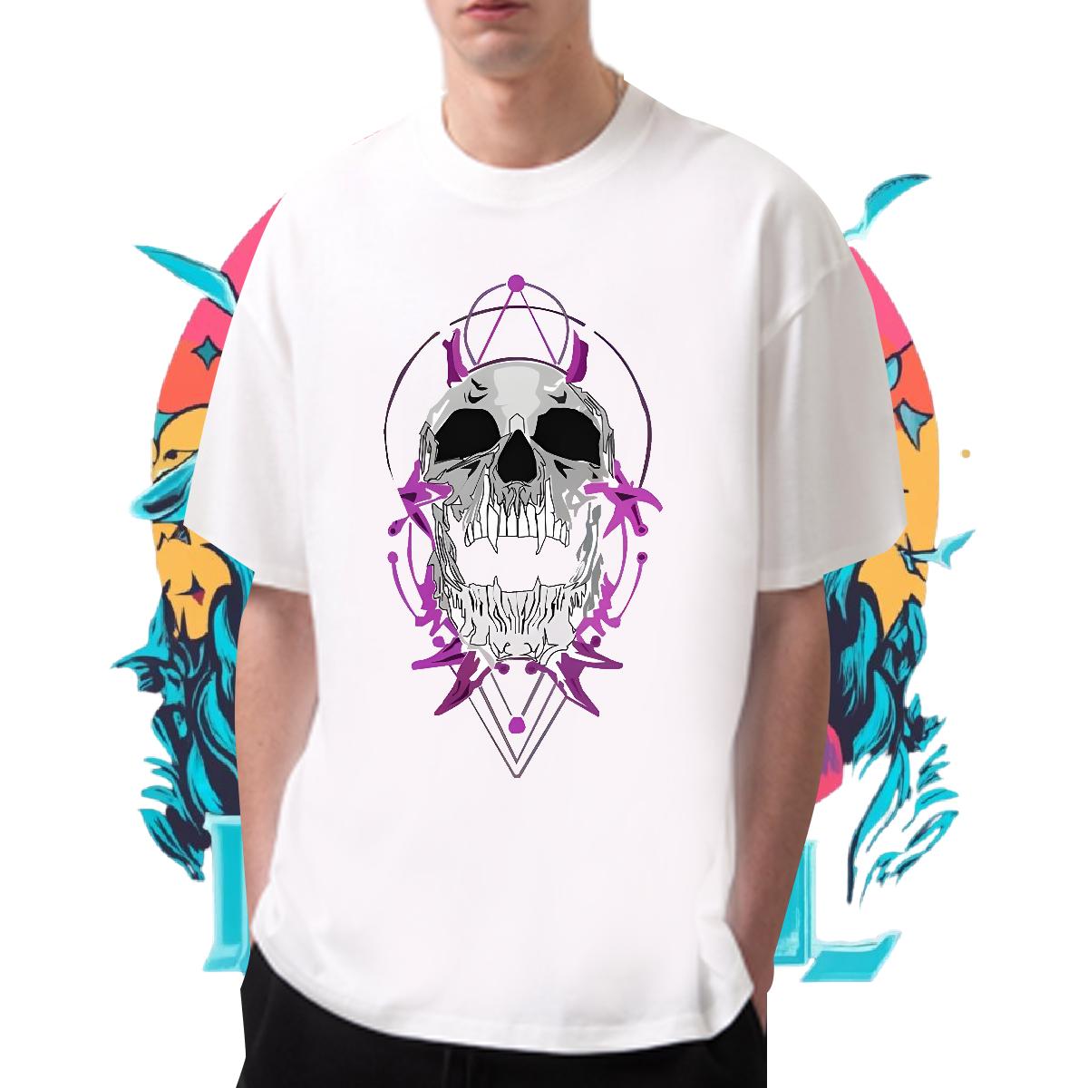 DIY Customized T-Shirts for Men Cartoon Printing S-3XL Tshirts Outdoor 180g Cotton Wholesale Tshirts