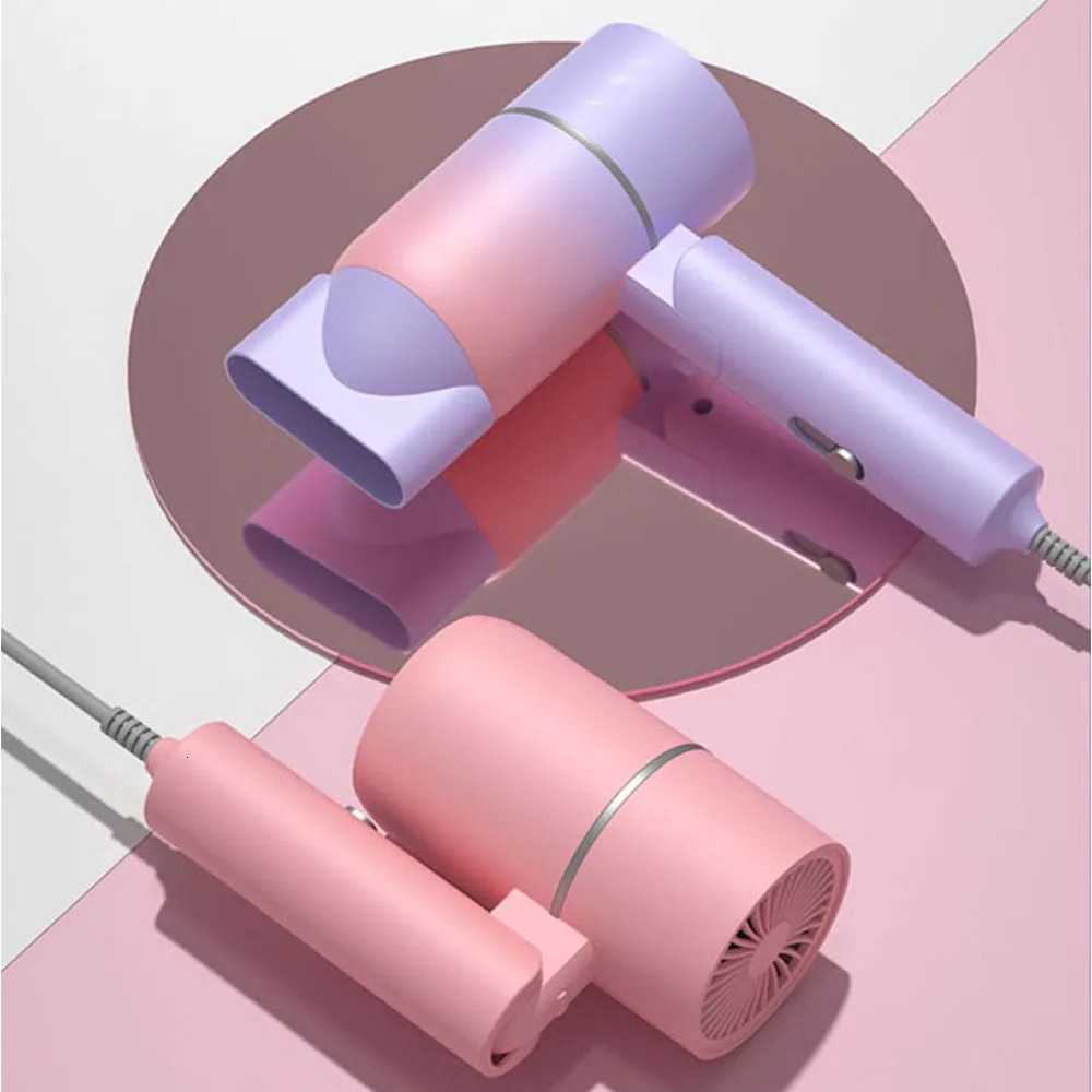 Air Negative Ion Hair Blower Dryer Mini Travel Portable Handle Adjustable Electric Hair Dryer Secadores De Cabelo Style Tool 240530