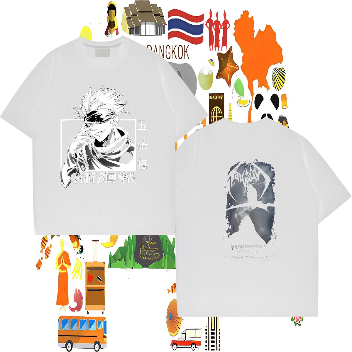 2024 DIY T shirt Graphic Mens Tshirts Sport O-Neck Short Sleeve Cotton 5A Top Tees