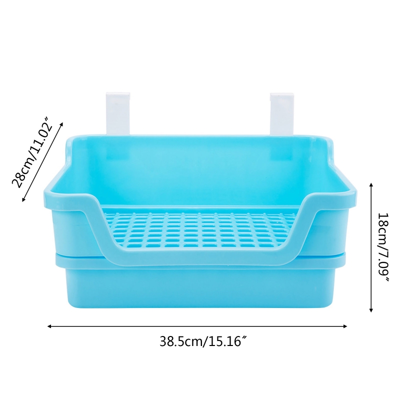 Extra Large Rabbit Litter Box Trainer Rabbit Toilet Small Animal Potty Bunny Litter Pan Box for Adult Guinea Pig Rats Chinchilla