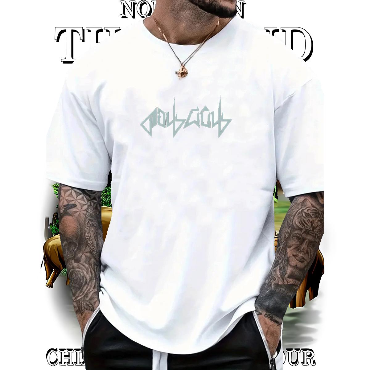 2024 DIY Men T Shirts Oversized Men Clothes T-Shirt High Street Hip Hop Round Neck Short Sleeve Wholesale Tee Shirt