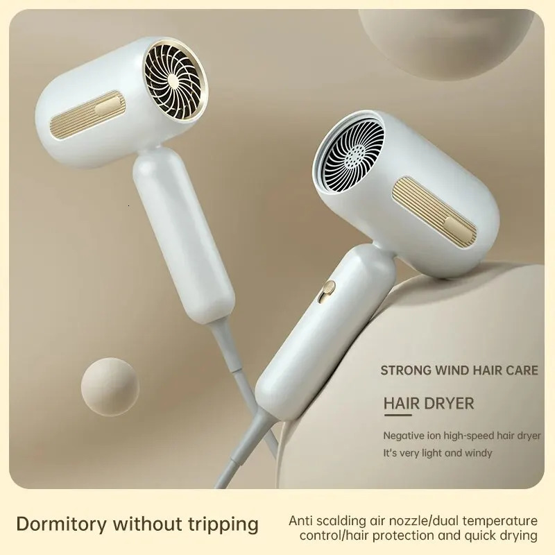Professional Ionic Hair Dryer Powerful Quick Drying Hair Dryer Low Noise Hair Care Thermostat Portable Hair Dryers Accessories 240530
