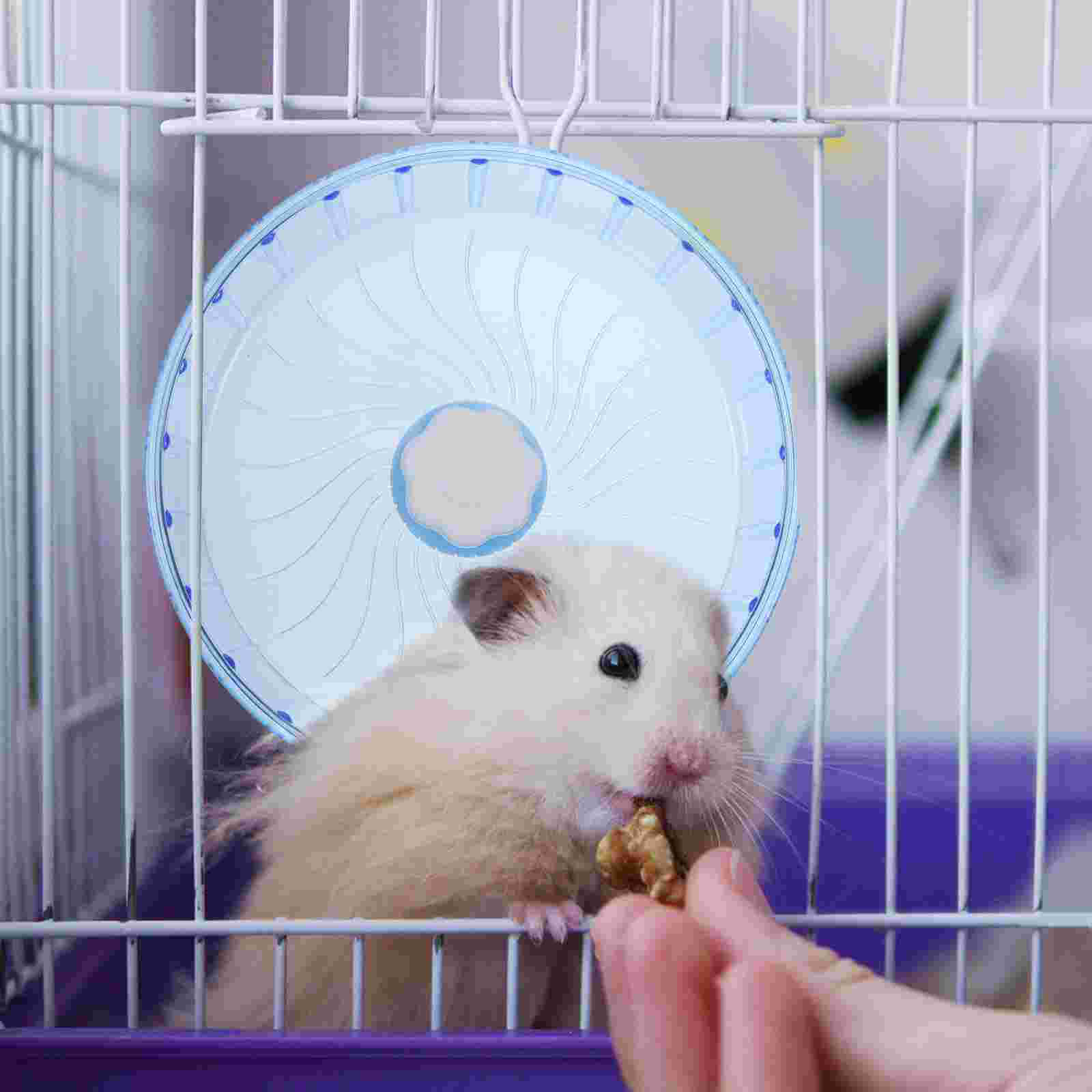 Hamster Running Wheel Guinea Pig Toys Supplies Silent Chinchilla Plastic Wheels