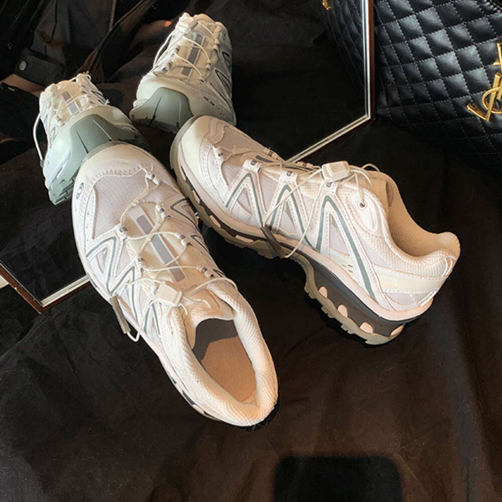 ddmynov Thick soled casual sports for women in spring 2023, new versatile round toe color blocking dad shoes, mesh breathable running shoes