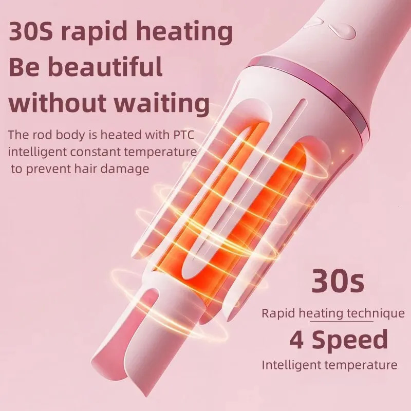 Automatic Hair Curling Iron Hair Curler 28mm With 4 Temperature Modes Auto Shut-Off For Safety For Different Hair Styles 240530