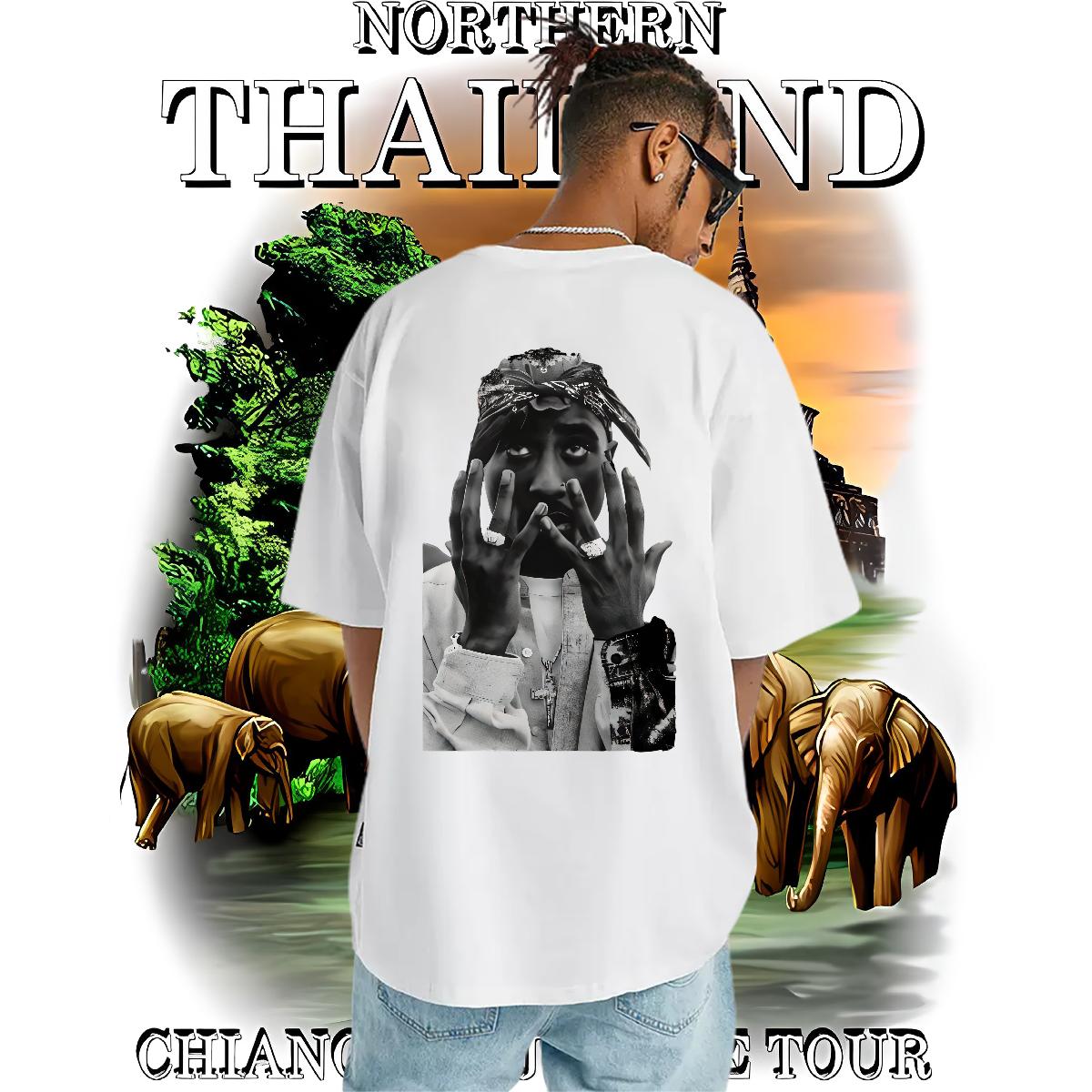 Classic Mens T Shirts Floral Print Mens Tshirts Street wear Hip Hop Crew Neck Cotton Breathable Unisex Tee Shirt