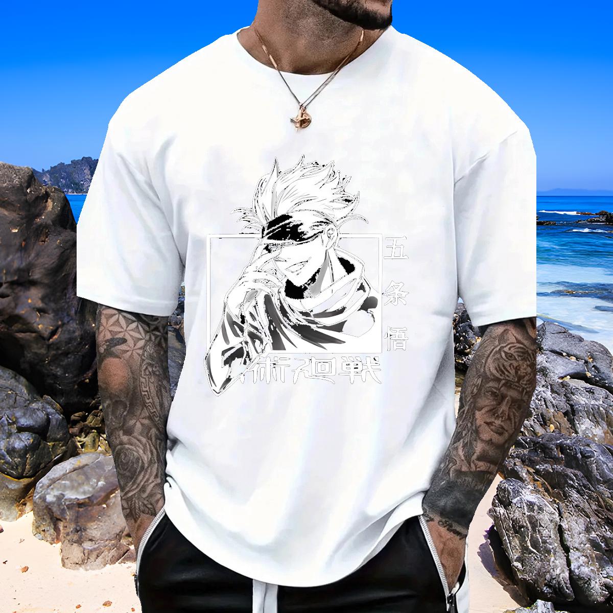 2024 Designer T-Shirts Black White Men Clothes T-Shirt Home Outdoor Round Neck Short Sleeve Cool Design Top Tees