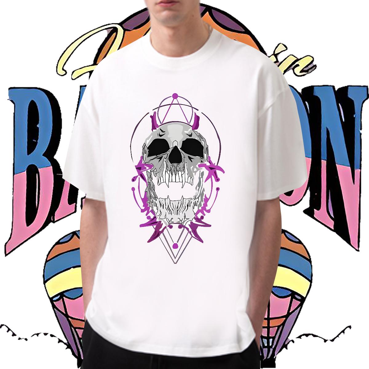 DIY T Shirts Men DIY Printed Men Tees Daily Wear Round Neck Short Sleeve Wholesale Tees Shirts