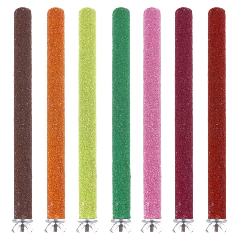 1/3 Pieces Parrot Perch Stand Toy Bird Platform Sand Paw Grinding Clean Stick Exercise Conure Budgie Cockatiel Cage Accessories