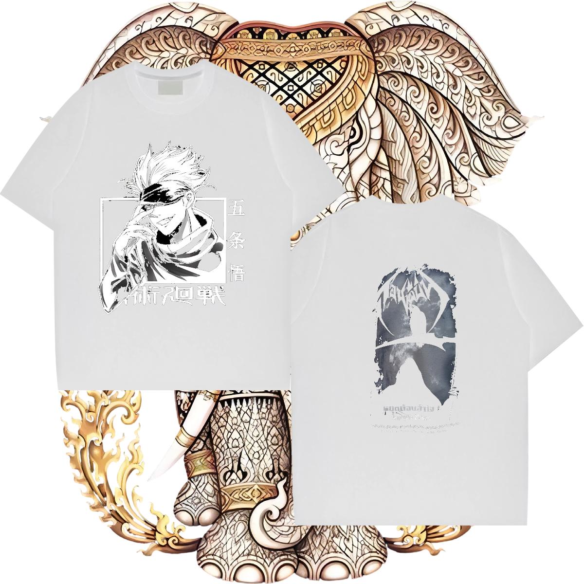 DIY Customized T-Shirts Floral Print Men Tees Spring Summer Cotton Breathable Designer Clothes