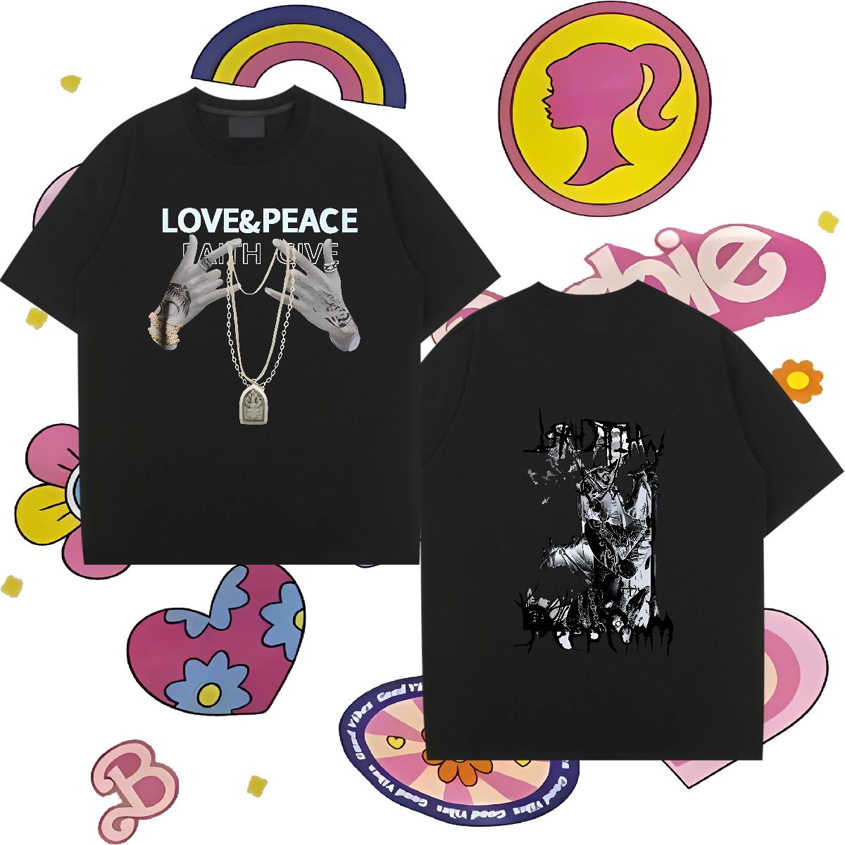 Customized T-Shirts for Men DIY Men Tshirts Hip Hop Crew Neck Cotton Breathable Cool Tops Tees