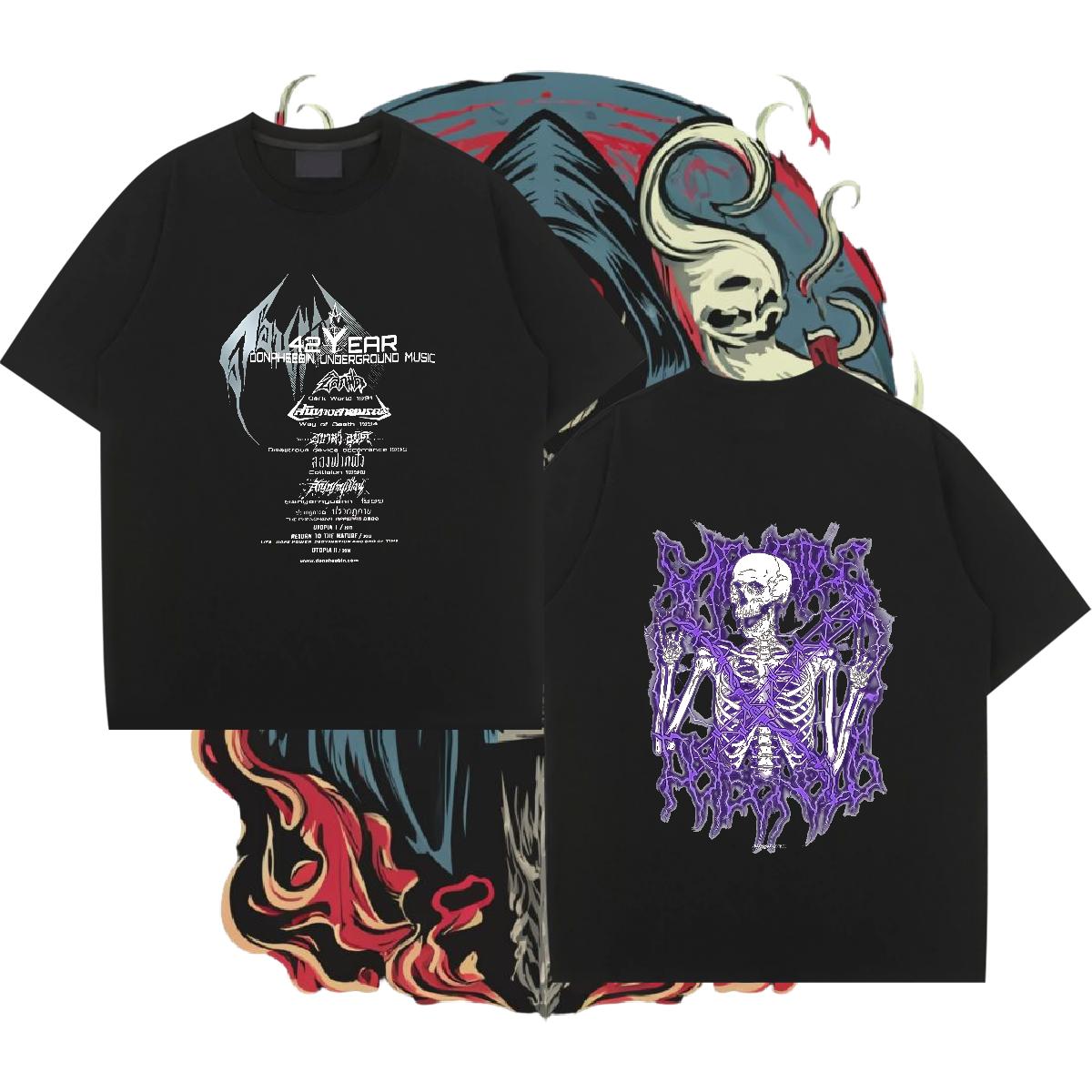 2024 Designer Men T Shirts Black Oversized Couples T Shirts High Street Hip Hop Cotton Breathable Loose Fit Clothings