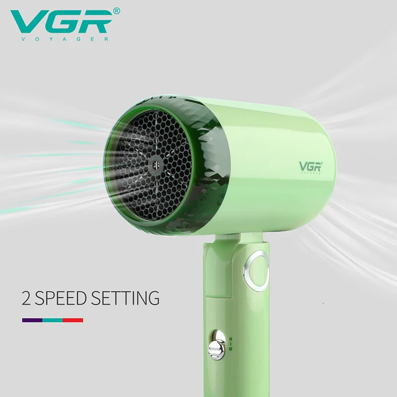 VGR Hair Dryer Professional Dryer Foldable Hair Dryer Machine Overheating Protection Hair Salon for Household Use Mini V-421 240530